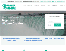 Tablet Screenshot of greaterniagarafcu.com